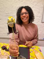 Happy participants at Bastlmit creative workshop Zurich – Basteln macht Spaß 