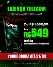 oferta da licença Telecom por tempo limitado