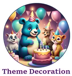 Theme decoration for birthday