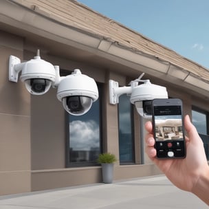 Team collaborating on cybersecurity strategies in a high-tech environment.