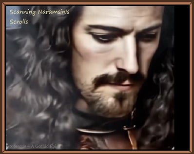 Captain Bourne Examines Naramsin's Scrolls