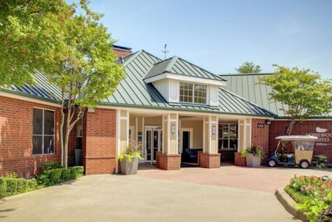 Front entry- Homewood Suites Hotel.