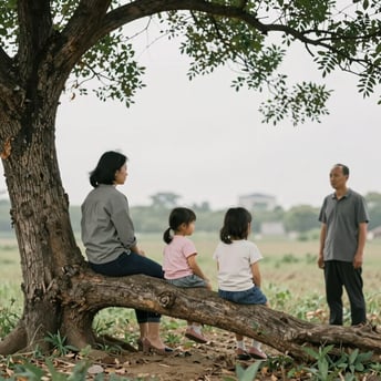 Concert stage with crowd and colorful light display