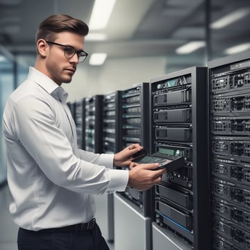 Dashboard showing real-time IT system performance metrics.