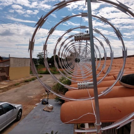 instalação de concertina