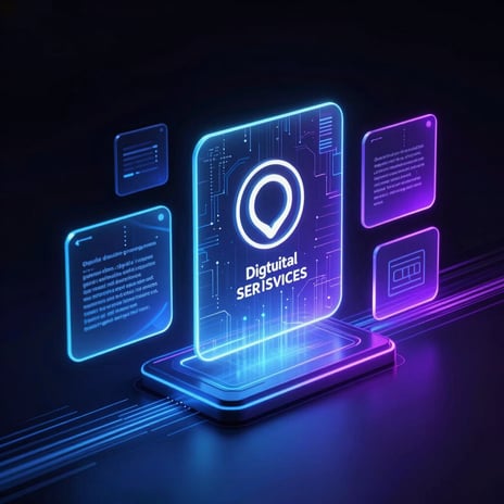 A man sitting at a table using a tablet