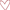 A transparant heart with a red outline