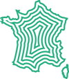 Représentation graphique du territoire français