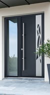 Porte aluminium noir 