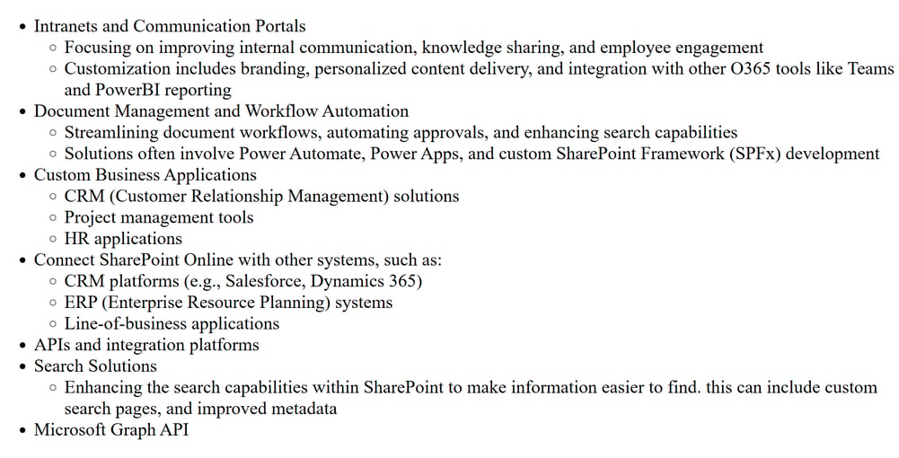 custom solutions possibilities