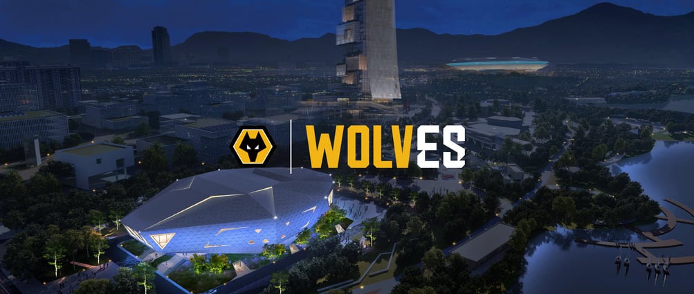 Imagem divulgada pelo Wolves pra apresentar nova arena que será construída.