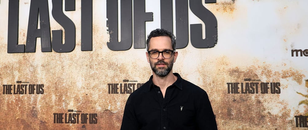Neil Druckmann durante premiere da série de The Last of Us da HBO