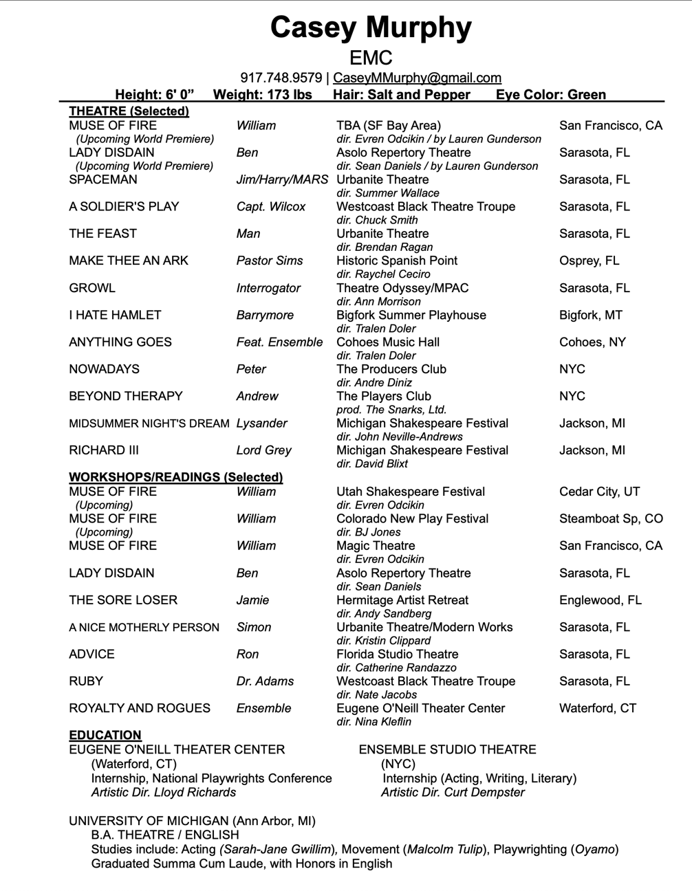 Casey Murphy resume