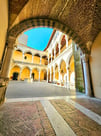 Entrance to the Tarquinia Museum.