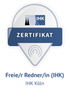 Zertifikat: Freie Rednering IHK Badge