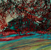 Digital collage - Dumfries House through the trees