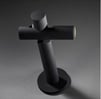 Baliza de exterior KIBE negra con doble foco orientable, ideal para jardines y terraza
