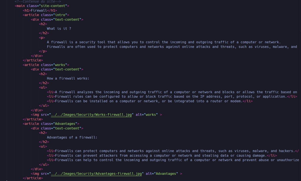 HTML FIREWALL