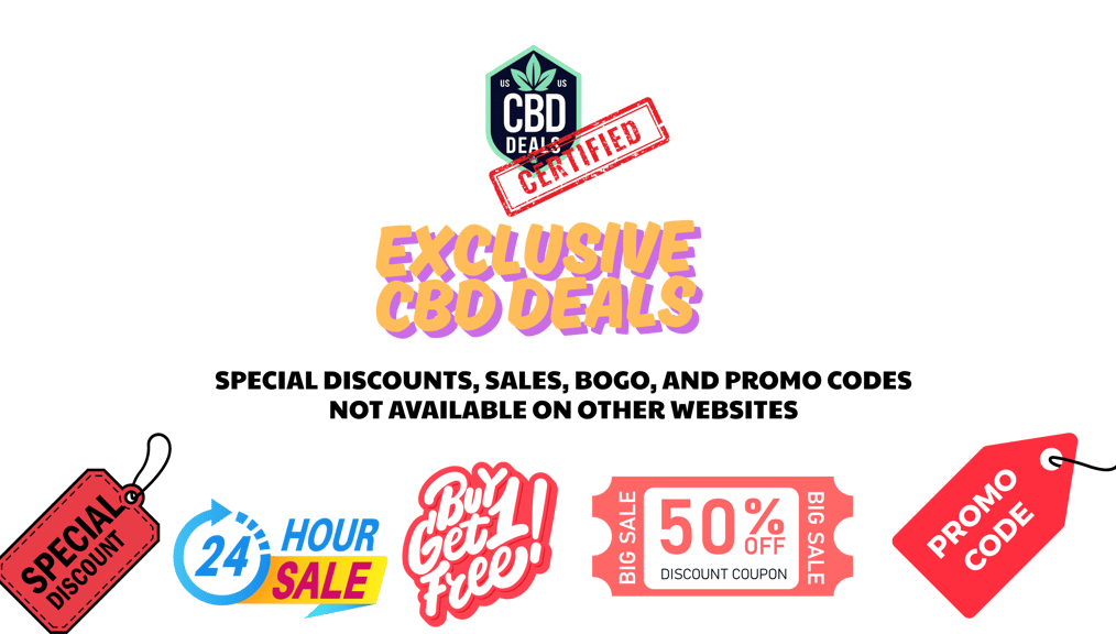 exclusive cbd deals special discounts sales bogo promo codes