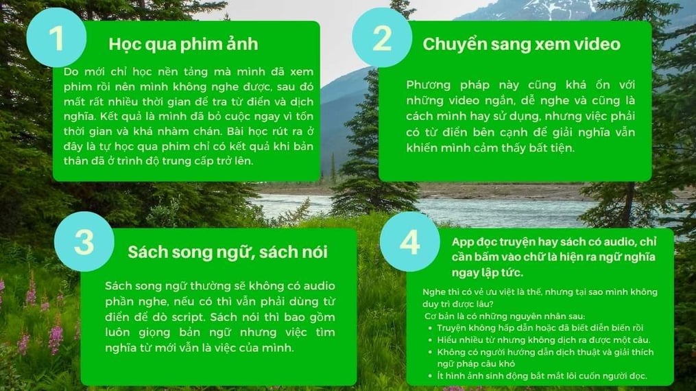 Các cách học ngoại ngữ tiếng anh và trung