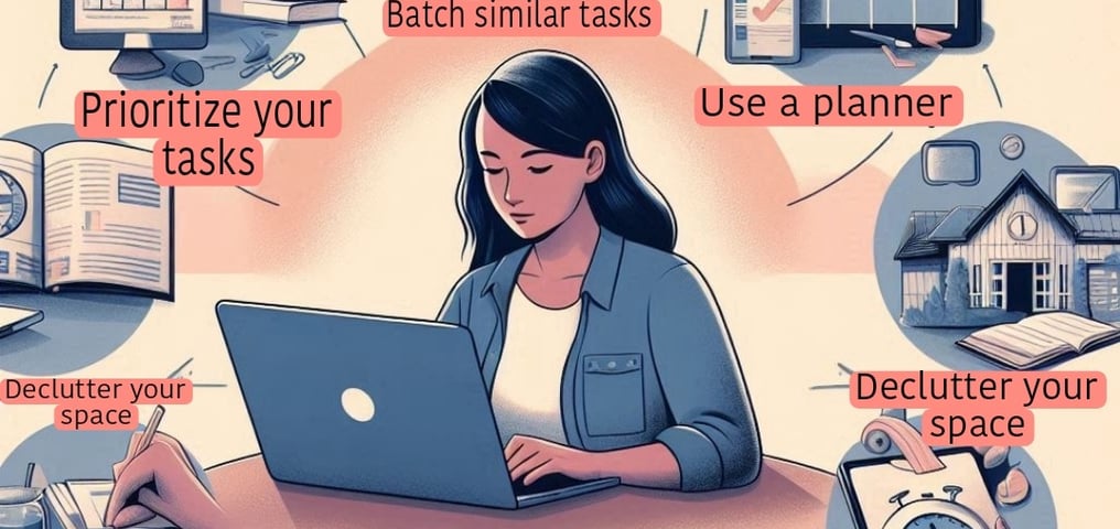 a woman sitting at a table with a laptop and a laptop