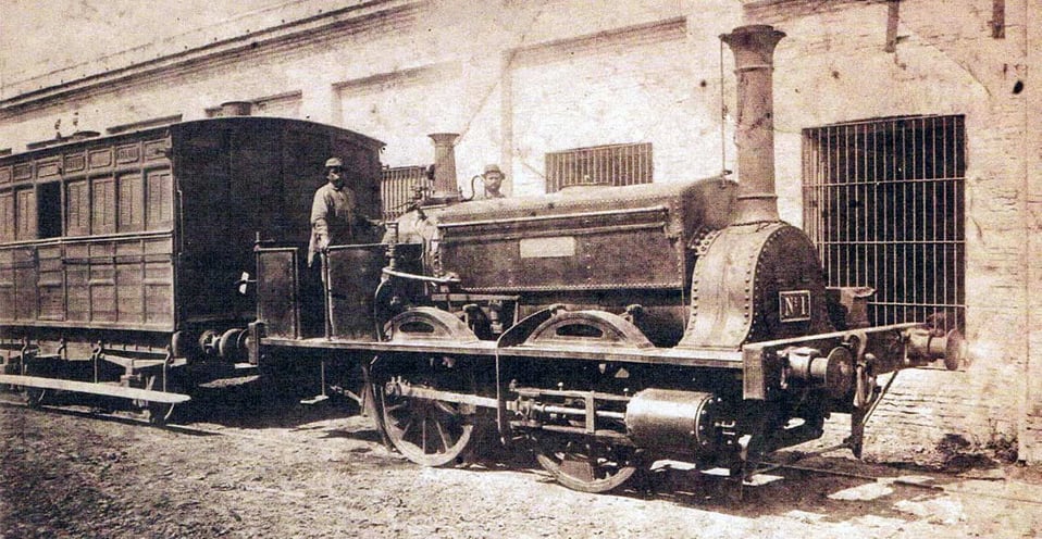 La Porteña, primer tren en Argentina
