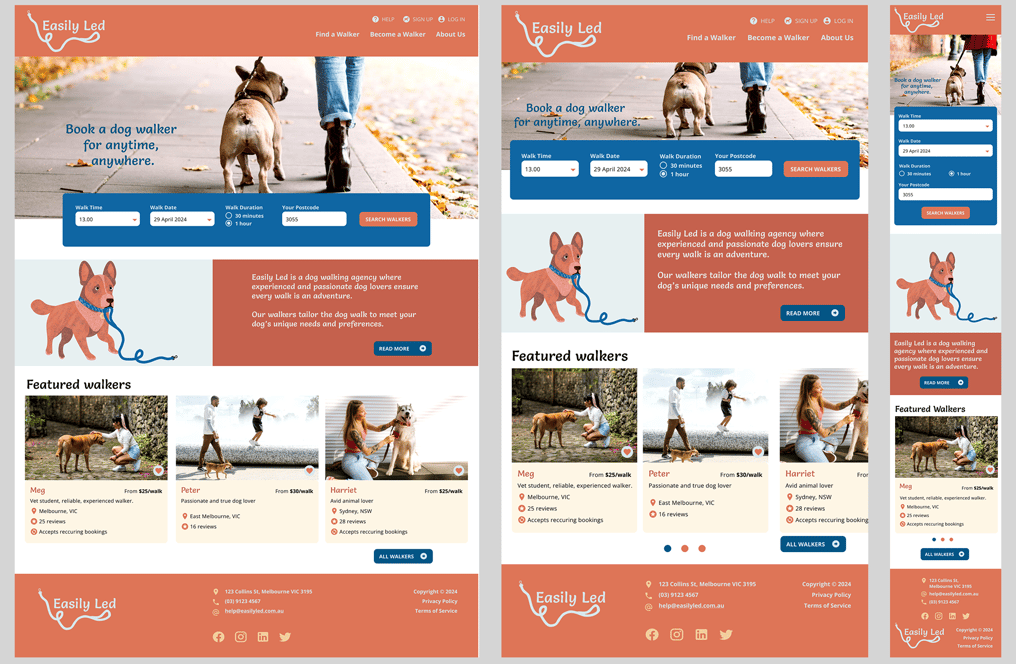 Easily Led responsive design