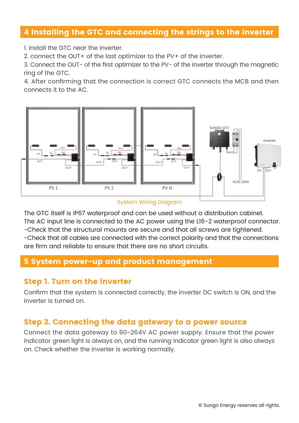 SUNGO iOPT Solar Power Optimiser and GTC Installation Manual-6