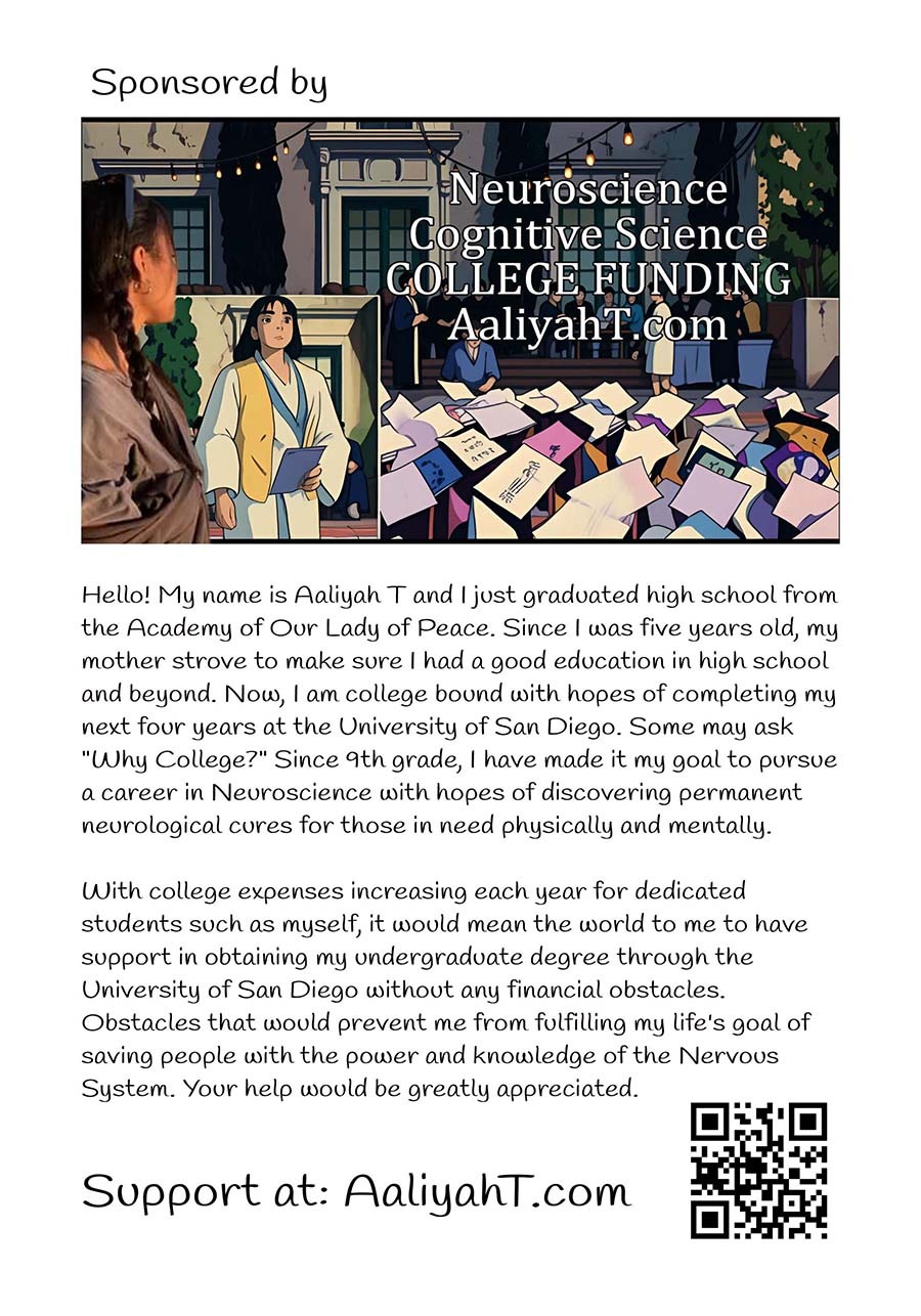 AaliyahT Neuroscience and Cognitive Science College Funding. Support College Education page 39