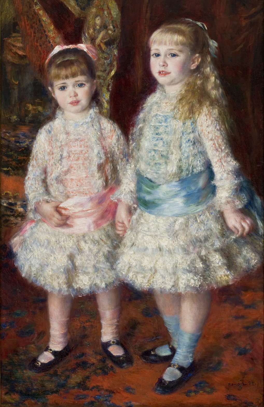Pierre-Auguste Renoir, “Rosa e Azul (As Meninas Cahen d´Anvers)”, 1881.