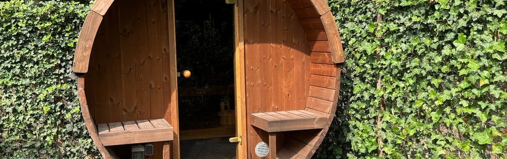 Privé sauna bij je ecologisch vakantiehuisje