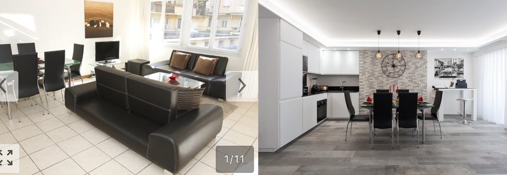 Rénovation de luxe à Cannes : design élégant et contemporain pour un appartement de ville.