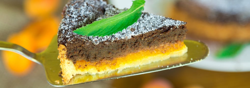 Chocolate and Apricot Tart Dessert