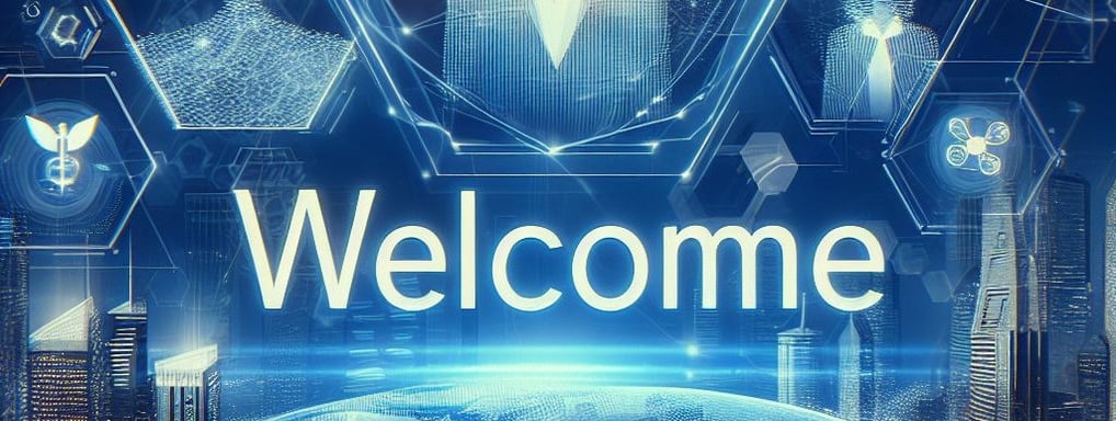a business man in a suit and tie dye on a welcome sign