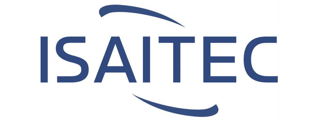 Logo de Isaitec, empresa de soluciones tecnológicas y automatización.