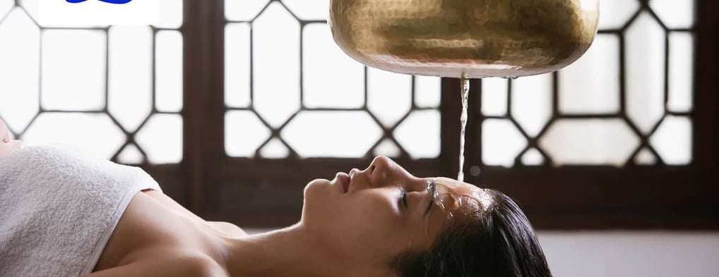 Shirodhara Ayurvedic therapy for headache relief as described in the Sushruta Samhita
