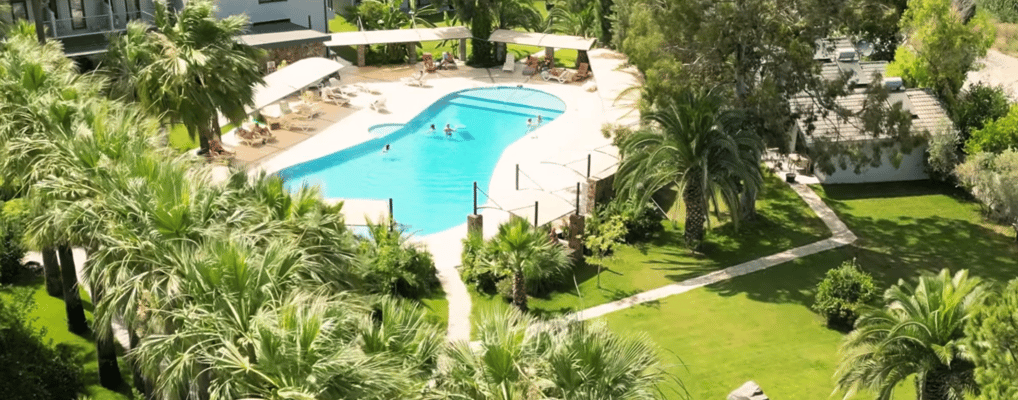 a view of the map pf Dalyan Calbis Hotel pool