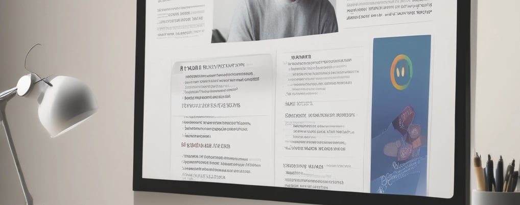 a computer monitor screen showing a man's profile
