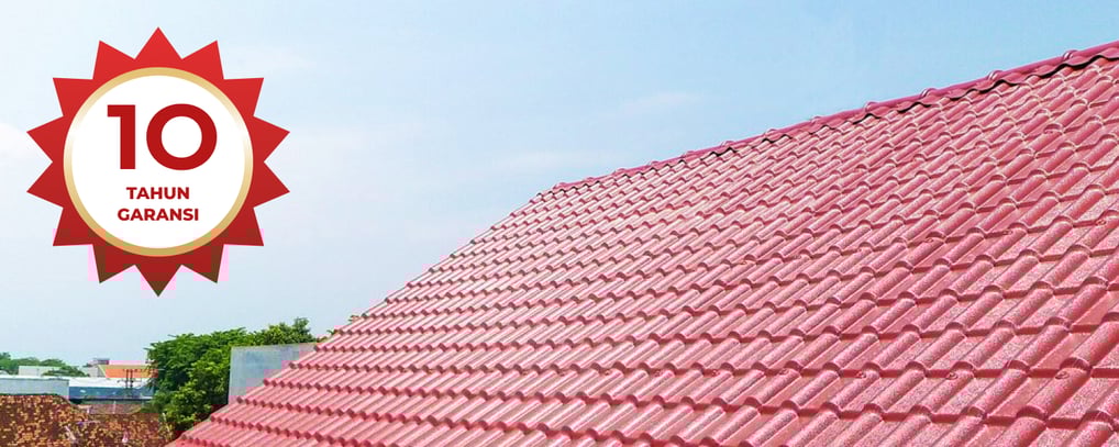 Genteng uPVC Royal Roof bergaransi 10 tahun dan sudah bersertifikat TKDN