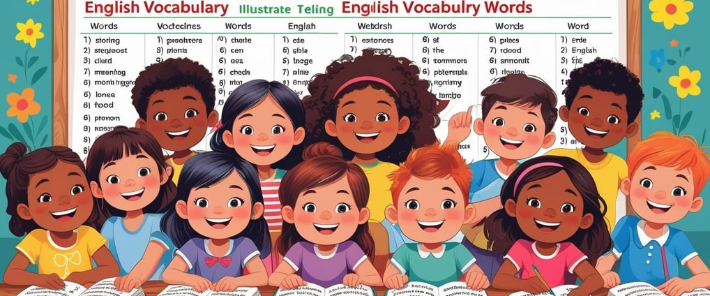 English vocabulary worksheets