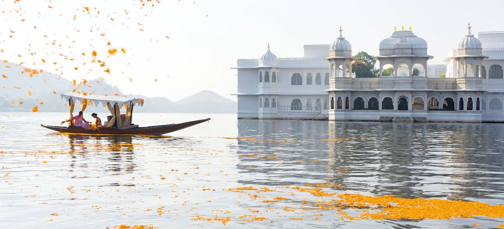 Taj Lake Palace beautiful view and boat ride