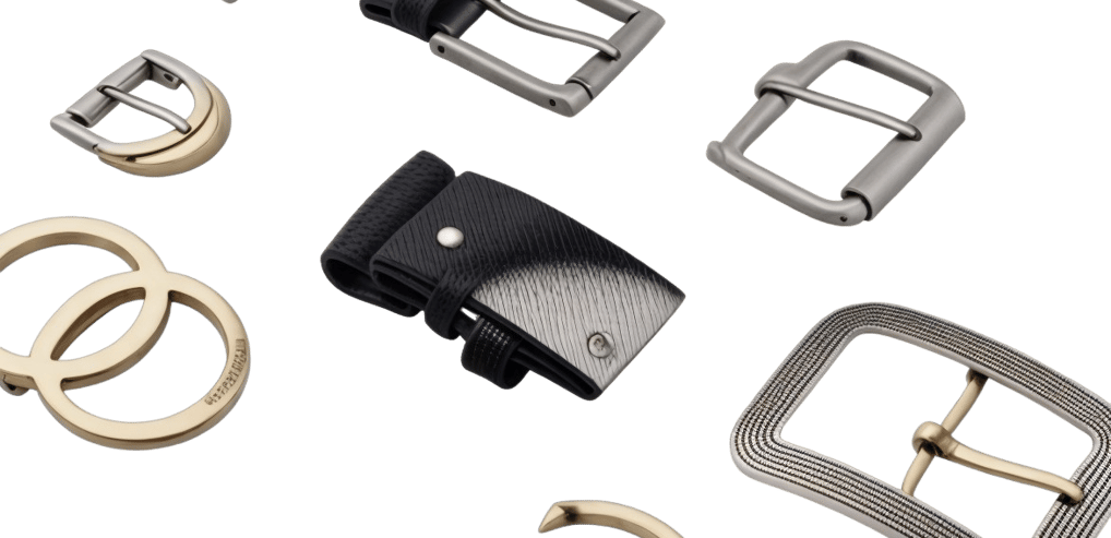 a variety of different types of belt buckles