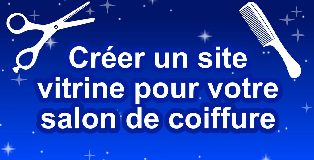 Site internet pour salon de coiffure