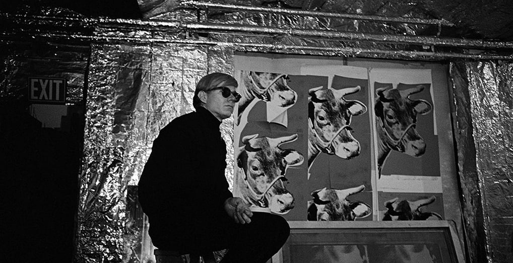 Andy Warhol em seu studio The Factory