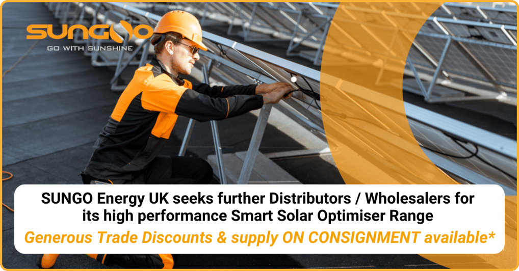 SUNGO Energy Seeks UK Distributors and Wholesalers for Smart Solar Optimiser Range (1200 x 627 px)