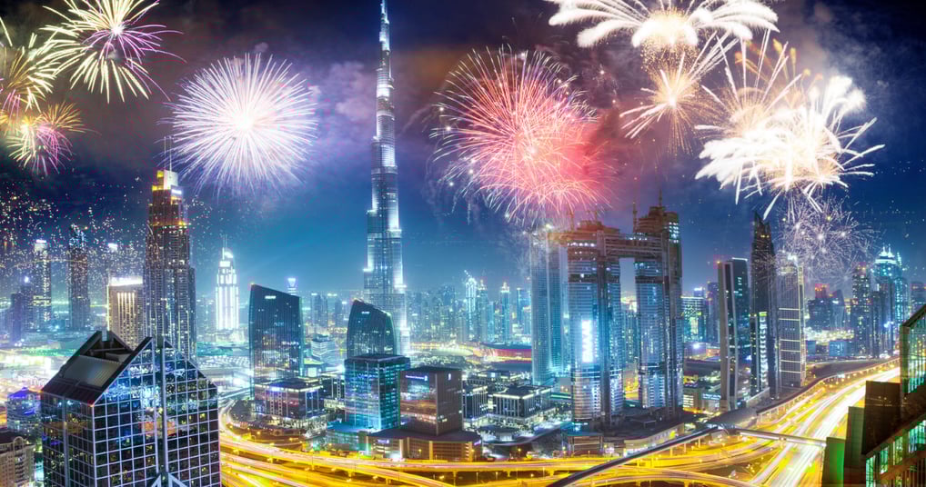 Dubai uae best place to celebrate new year 2025