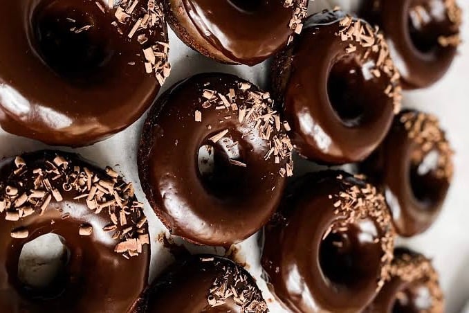 Chocolate glazed best donut I the world