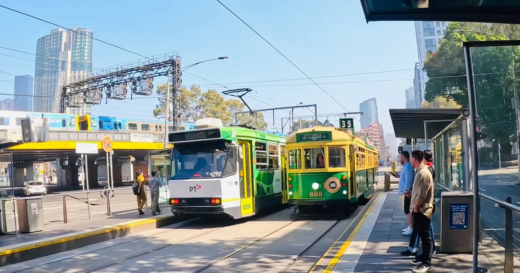 City Circle Tram in Melbourne best tourist place in Victoria Melbourne