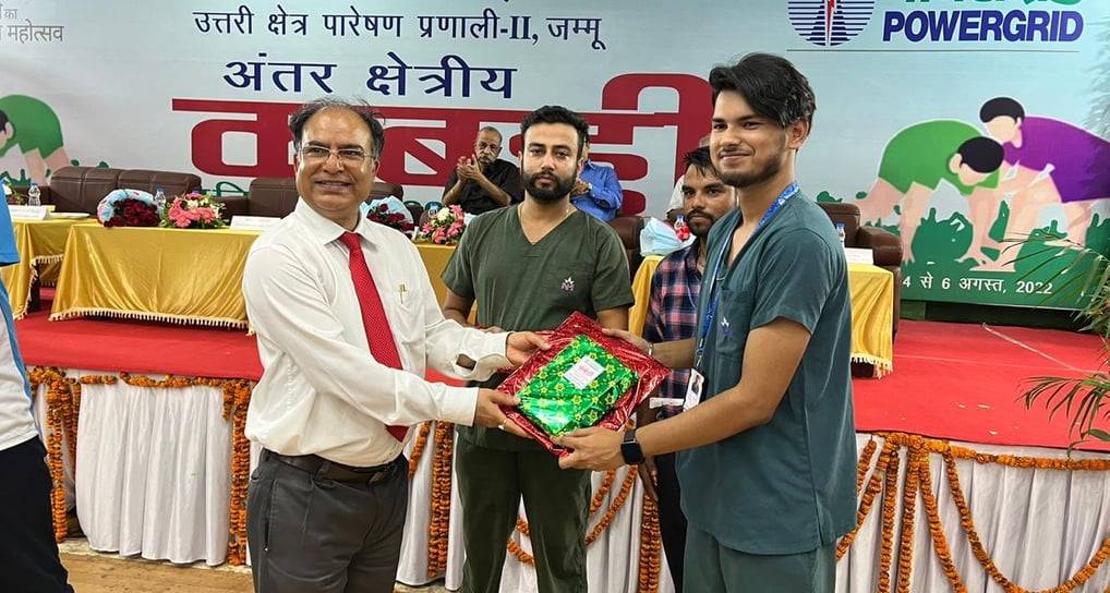 Team Physiotherapist for Inter-Regional Kabaddi Tournament, Power Grid Corporation of India