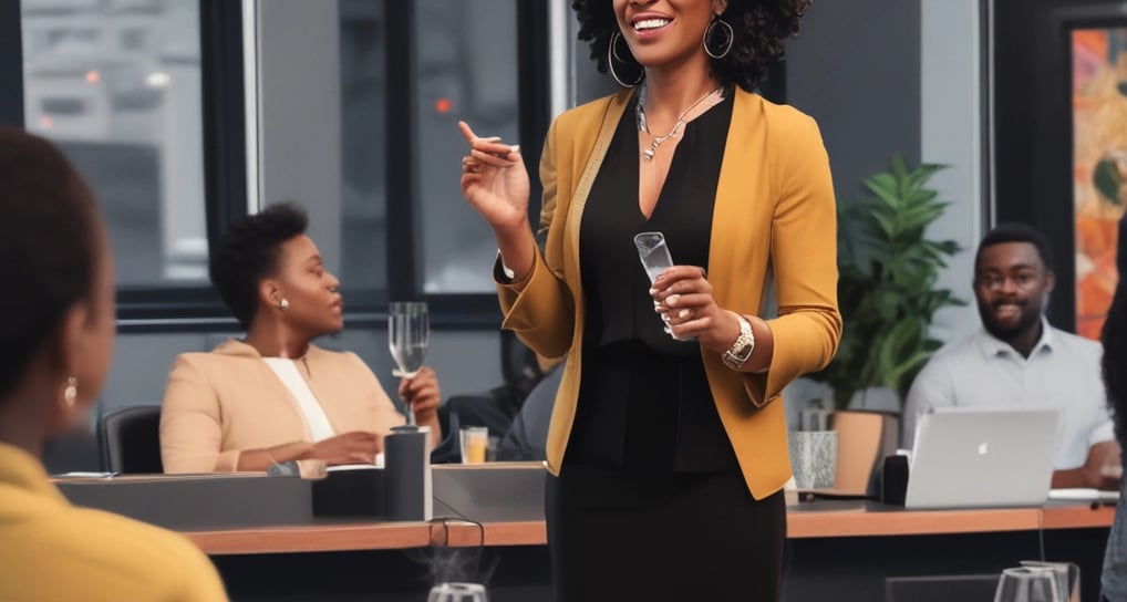 "Guest Speaker giving insight on how to build your podcast community"